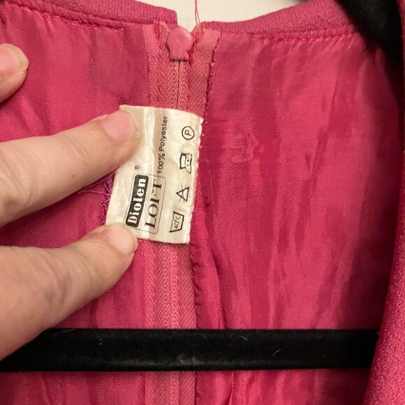 Dusty Rose Vintage Plus Size Dress - Picture 6 of 12